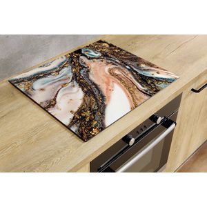 Inductiebeschermer - Agaat Steen - 82x52 cm - Inductiebeschermer - Inductie Afdekplaat Kookplaat - Inductie Mat - Anti-Slip - Keuken Decoratie - Keuken Accessoires