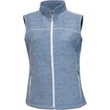 Ivanhoe dames wollen vest Beata Faded Denim - Blauw