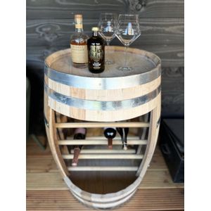 Wijnrek - 225 liter wijnvat - barrel - wijnopslag - wijnmeubel - wijnkast - drankkast