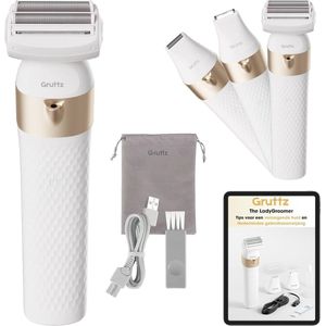 3 in 1 Dames Ladyshave - Scheerapparaat met Reistas en Trimmer voor Vrouwen