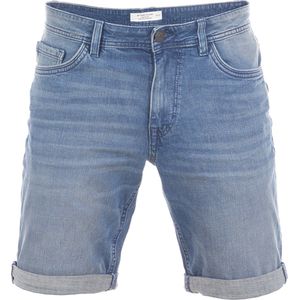 Tom Tailor Heren Short Broeken Josh regular/straight Fit Blauw Volwassenen Korte Jeans Broek Bermuda