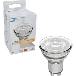 LED's Light LED Lamp GU10 - 3W vervangt 35W - 230 lm - Warm wit licht