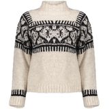 Geisha - 54581 - Gebreide Trui - Sand/Black - Dames