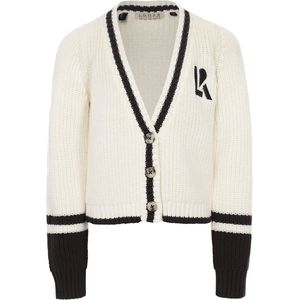 LOOXS 10sixteen 2401-5305-004 Meisjes Sweater/Vest - Maat 116 - Wit van 60% Cotton 40% acryl