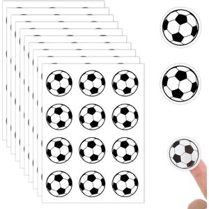 Voetbalstickers - 120 stuks zelfklevende voetbalstickers - 3 cm - decoratiestickers voor voetballiefhebbers - doe-het-zelf voetbalfeestgeschenken - scrapbooking - kunst - Voetbalfeest.