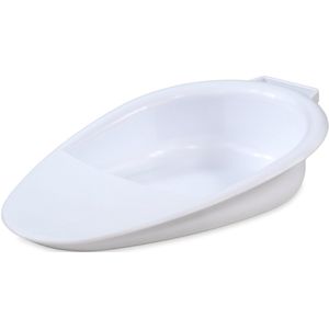 Mobiclinic Seren – Bedpan – Gemakkelijk op te bergen en te vervoeren – Kunststof – Grote opslagcapaciteit – Gemakkelijk te reinigen – Wit
