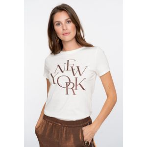 Geisha - T-Shirt 52595-41 - Dames T-shirt - NEW YORK Print