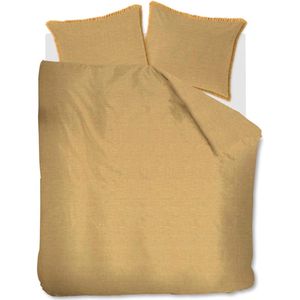 vtwonen Natural Stone Fraying dekbedovertrek - Tweepersoons - 200x200/220 - Geel