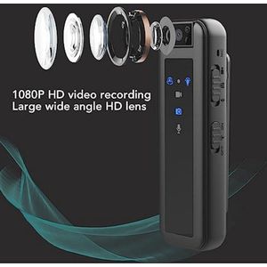 Draaibare Mini-bodycamera 1080P HD met Nachtzicht voor Draagbare Beveiliging en Registratie