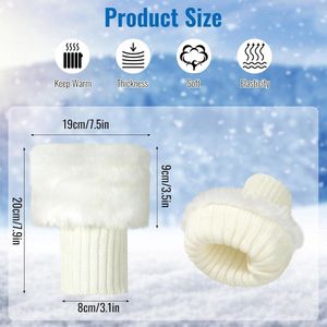 E-Ambar - Modieuze Dames Beenwarmers en Overknee-sokken in Wit - Maat M