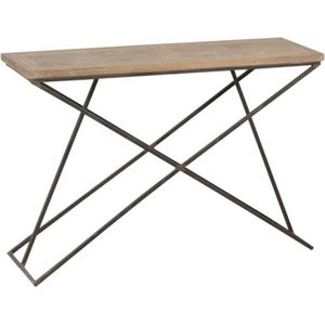J-Line Sidetable angle teak 80 x 120 x 38