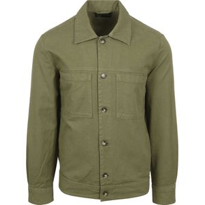 Marc O'Polo - Overshirt Oxford Groen - Heren - Maat XL - Regular-fit