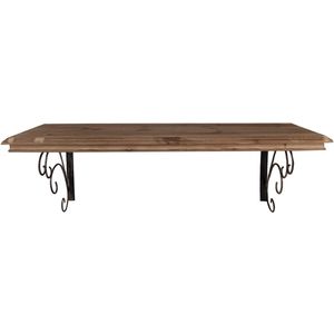 Clayre & Eef Wandplank 105x35x35 cm Bruin Hout