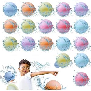 Herbruikbare waterballonnen snel vulbaar voor kinderen en volwassenen - waterspelletjes outdoor-activiteiten (18 stuks) Herbruikbare Waterballonnen