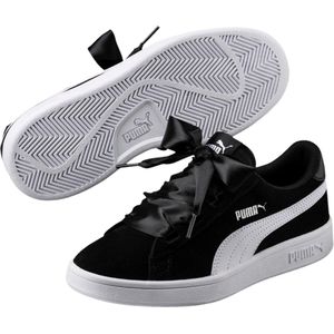PUMA Smash v2 Ribbon AC PS Sneakers Kids - Black-White