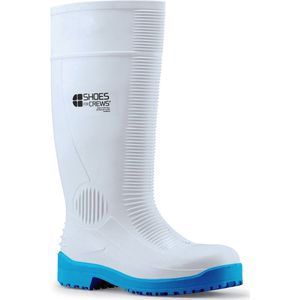 Shoes For Crews Guardian IV S4 | Wit/Blauw | Maat 43 | Uniseks veiligheidslaarzen met extreme antislip