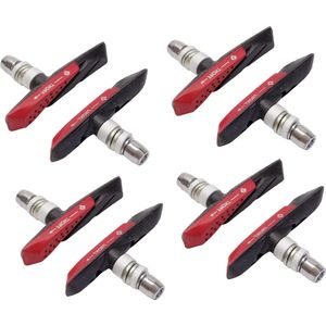 4 paar remschoenen voor velgrem Silent Stop zelfreinigend - optimaal natheid profiel all-weather fietsen