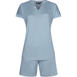 Woody pyjama meisjes/dames - lichtgroen - eendjes all-overprint - 242-10-PZG-Z/920 - maat 116