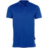 HRM - Herenpoloshirt - Fijngemêleerd - 100% Katoen - Ton-sur-ton 3-knoopsluiting