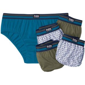 ATLAS FOR MEN - Set van 5 comfortabele stretchonderbroeken - Heren - Verkrijgbaar in grote maten - L
