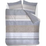 Ariadne at Home Stitches dekbedovertrek - Eenpersoons - 140x200/220 - Grijs