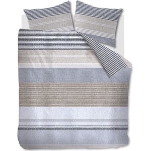 Ariadne at Home Stitches dekbedovertrek - Eenpersoons - 140x200/220 - Grijs