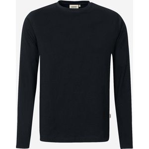 HAKRO 279 Longsleeve zwart, Effen