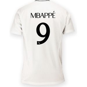 Real Madrid - 24/25 Mbappe - Thuis T-shirt - Wit - Korte Mouwen