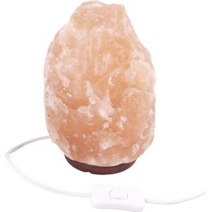 Zoutlamp 6 tot8 kg - MET LED LAMP - Energiezuinig - Himalayazout - ca. 28x17cm
