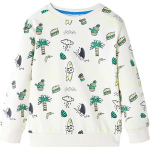 Kindertrui - Kleurige Print - 80% Katoen 20% Polyester