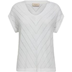 Freequent T-shirt Fqelina Pullover 206109 Brilliant White Dames Maat - L