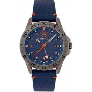 Versace VE2W00222 horloge mannen - Roestvrij Staal - antraciet grijs