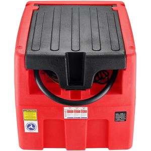 Draagbare Diesel- en Benzinetank, 10,6 Gpm-Stroom, 48 Gallon Inhoud, 12 V Elektrische Pomp, 13,1 Voet Slang, Automatisch Mondstuk, Handig voor Brandstoftransport, Rood