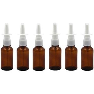 Inovra - Lege Hervulbare Amber Glas Neusspray Flessen 30 ML - Set van 6 - Zoutoplossing Neussprays - Doseren.JSON.stringify