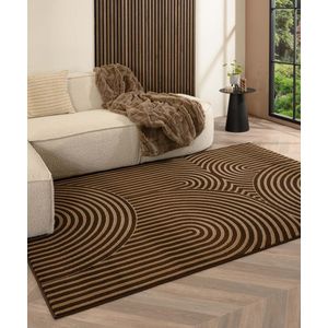 Tapeso - Ease Akira - Vloerkleed - Bruin - 160x230 cm