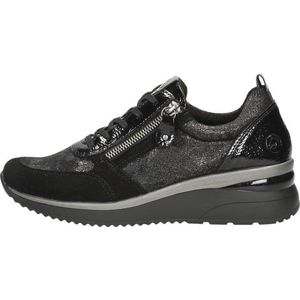 Remonte -Dames -  zwart - sneakers  - maat 41