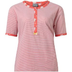 Lunatex tricot dames nachthemd Korte mouw - 224146 - L - Roze