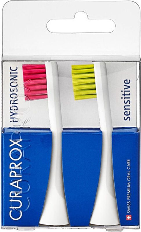 Curaprox - Hydrosonic Opzetborstel - Magenta Groen - Sensitive Duo - 2 stuks