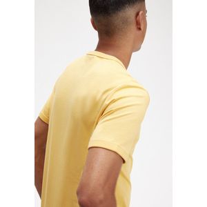 Fred Perry Ringer regular fit T-shirt M3519 - korte mouw O-hals - Golden Hour - geel - Maat: S