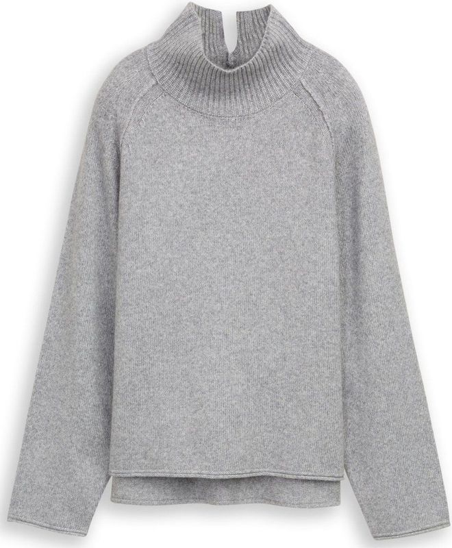 TOM TAILOR - Trui - Lichtgrijs - Gebreide Truien