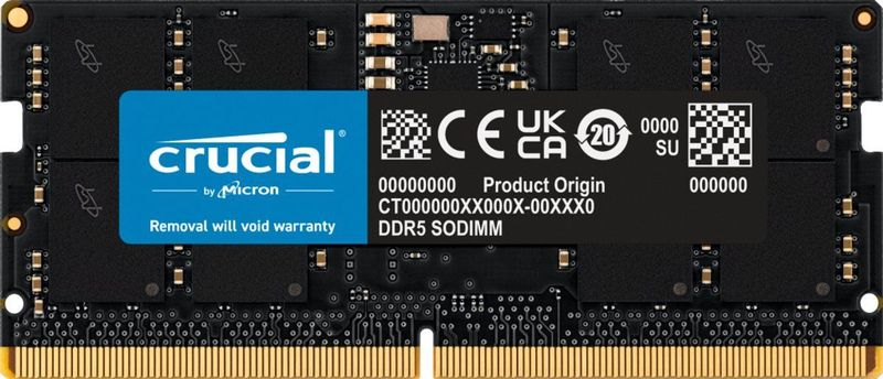 Crucial - CT16G56C46S5 - So-Dimm - 16GB - DDR5 - 5600MHz - Non-ECC