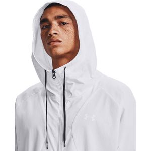 UA Woven Windbreaker Jacket WHT Size : LG