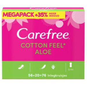 Carefree Cotton Feel Aloe 76 stuks