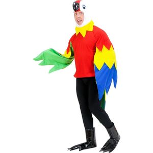 Widmann - Papegaai Kostuum - Vrolijke Papegaai Kostuum Man - Multicolor - Large - Carnavalskleding - Verkleedkleding