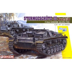 1:35 Dragon 6851 Sturmgeschutz III Ausf. C/D - 7.5cm KANONE (Sd.Kfz. 142) Plastic Modelbouwpakket