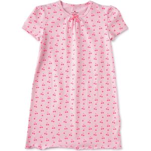 Little Label Meisjes Nachthemd Maat 98-104 - roze, lila - Zachte BIO Katoen - Nachtjapon - Pyama meisjes - Print