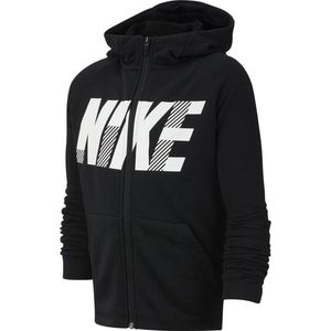 Nike - Dry-fit Hoodie - Zwart kindervest - 128 - 140 - Zwart