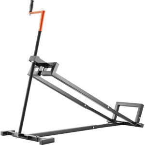 Hefkrik voor Zitmaaiers, Belastbaar tot 400 Kg,Telescopisch Ontwerp met Zwengel en Handgrepen voor Elektrisch Gereedschap, Inklapbaar voor Grasmaaiers en Tuintrekkers,Zwart