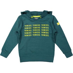 DJ Dutchjeans jongens hoodie Think Big Green - Maat 140