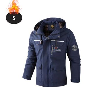 Bovista Windjas Voor Heren - Windjack - Waterdicht - Jas Met Capuchon - Outdoorjas - Volwassen - Blauw - Maat S